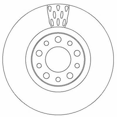 Jurid/Bendix 562299J Front brake disc ventilated 562299J