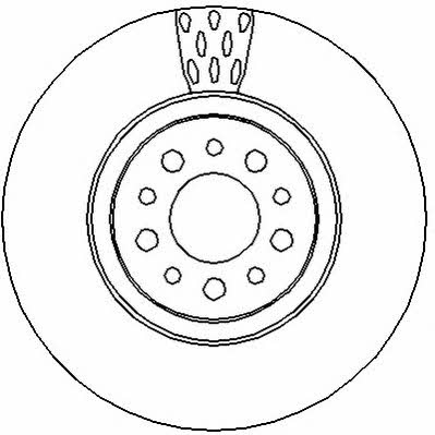 Jurid/Bendix 562300J Front brake disc ventilated 562300J