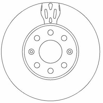 Jurid/Bendix 562304JC Front brake disc ventilated 562304JC