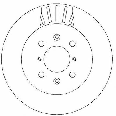 Jurid/Bendix 562308J Front brake disc ventilated 562308J