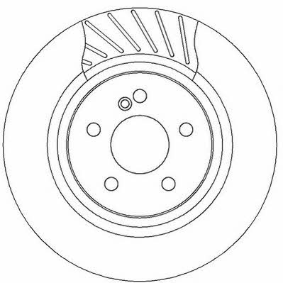 Jurid/Bendix 562329J Rear brake disc, non-ventilated 562329J