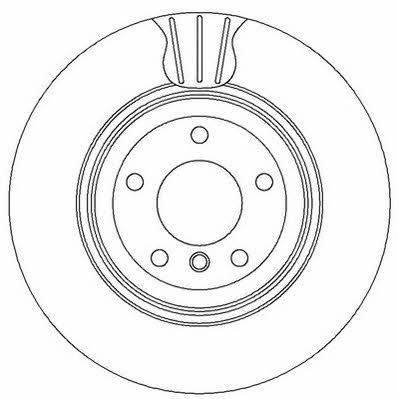 Jurid/Bendix 562334J Rear ventilated brake disc 562334J