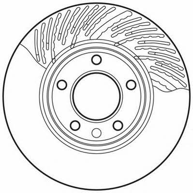 Jurid/Bendix 562338JC Front brake disc ventilated 562338JC