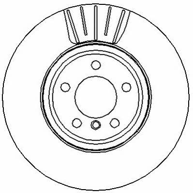 Jurid/Bendix 562340J Front brake disc ventilated 562340J