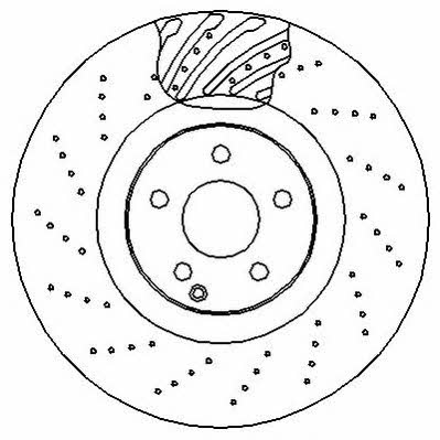 Jurid/Bendix 562348J Front brake disc ventilated 562348J