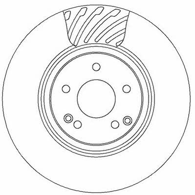 Jurid/Bendix 562354J Front brake disc ventilated 562354J
