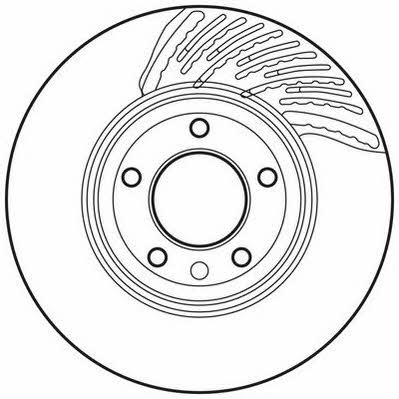 Jurid/Bendix 562359JC Front brake disc ventilated 562359JC