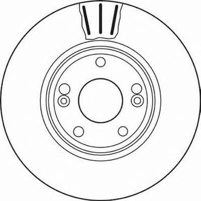 Jurid/Bendix 562381J Front brake disc ventilated 562381J