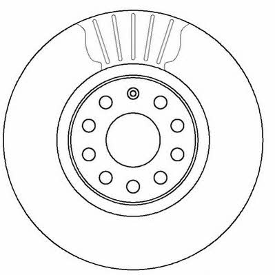 Jurid/Bendix 562387J Front brake disc ventilated 562387J