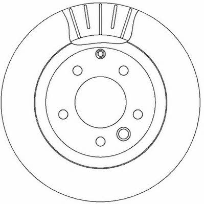 Jurid/Bendix 562393JC Rear ventilated brake disc 562393JC