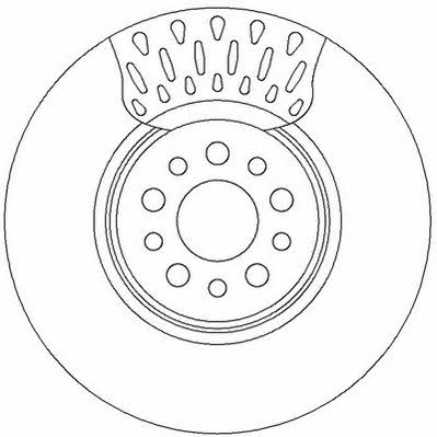 Jurid/Bendix 562394J Front brake disc ventilated 562394J
