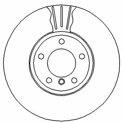 Jurid/Bendix 562397J Front brake disc ventilated 562397J