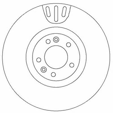 Jurid/Bendix 562398JC Front brake disc ventilated 562398JC