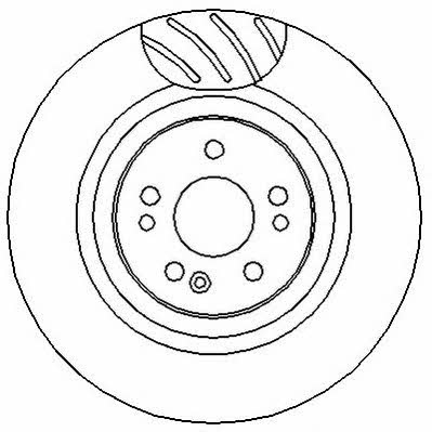 Jurid/Bendix 562402J Front brake disc ventilated 562402J