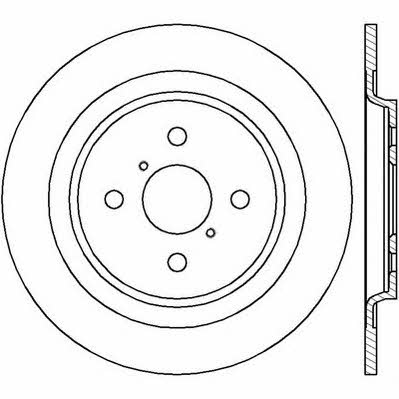 Jurid/Bendix 562422J Rear brake disc, non-ventilated 562422J