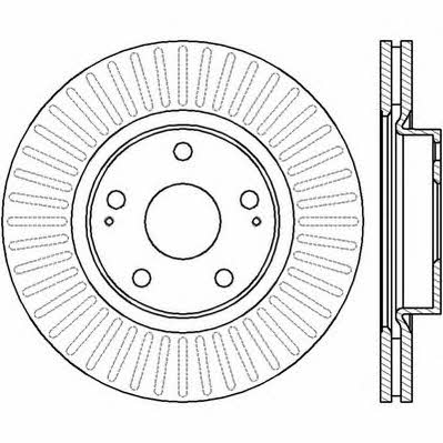 Jurid/Bendix 562430J Front brake disc ventilated 562430J