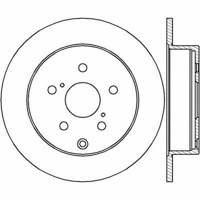 Jurid/Bendix 562431J Rear brake disc, non-ventilated 562431J