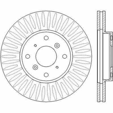 Jurid/Bendix 562458JC Front brake disc ventilated 562458JC