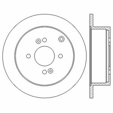 Jurid/Bendix 562551JC Rear brake disc, non-ventilated 562551JC
