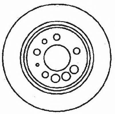 Jurid/Bendix 561116J Rear brake disc, non-ventilated 561116J