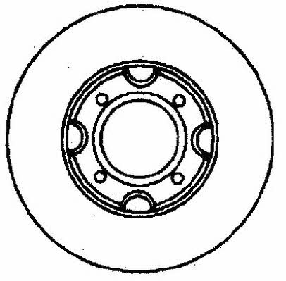 Jurid/Bendix 561153J Unventilated front brake disc 561153J