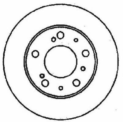 Jurid/Bendix 561159J Unventilated front brake disc 561159J