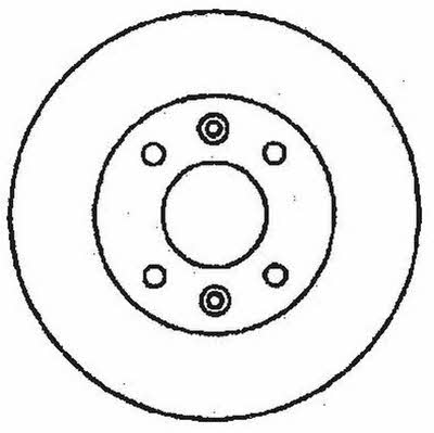 Jurid/Bendix 561236J Rear brake disc, non-ventilated 561236J