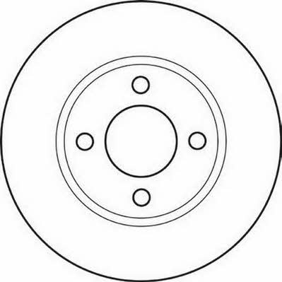 Jurid/Bendix 561240JC Rear brake disc, non-ventilated 561240JC