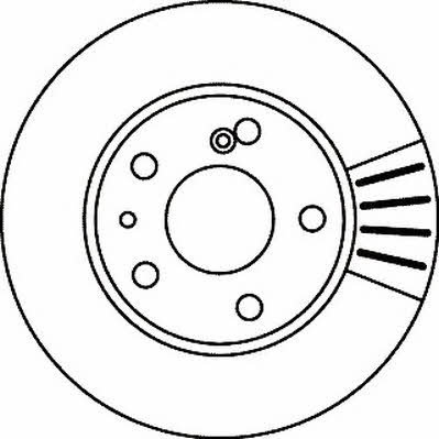 Jurid/Bendix 561242J Rear brake disc, non-ventilated 561242J