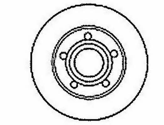 Jurid/Bendix 561247J Rear brake disc, non-ventilated 561247J