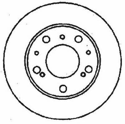 Jurid/Bendix 561321J Unventilated front brake disc 561321J