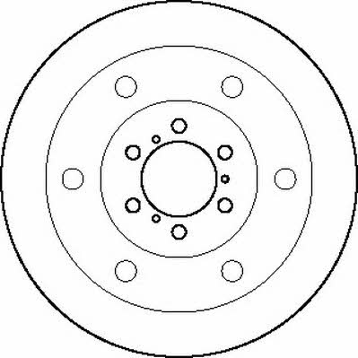 Jurid/Bendix 561360J Unventilated front brake disc 561360J