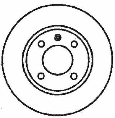 Jurid/Bendix 561361J Rear brake disc, non-ventilated 561361J