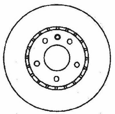 Jurid/Bendix 561405J Front brake disc ventilated 561405J
