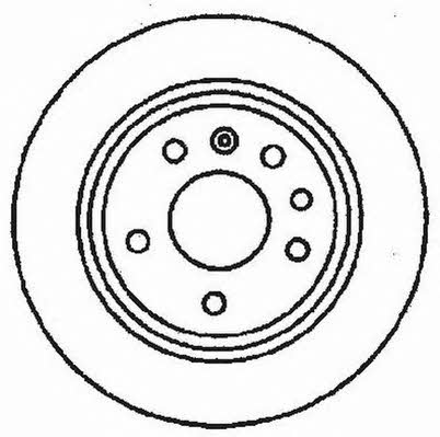 Jurid/Bendix 561408J Rear brake disc, non-ventilated 561408J