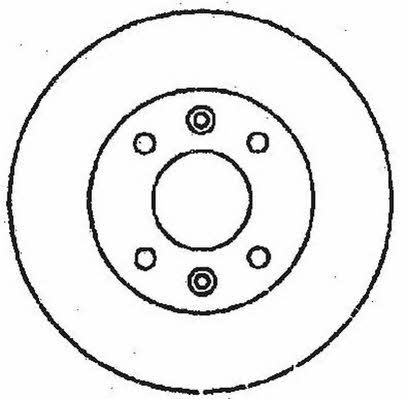 Jurid/Bendix 561410J Rear brake disc, non-ventilated 561410J