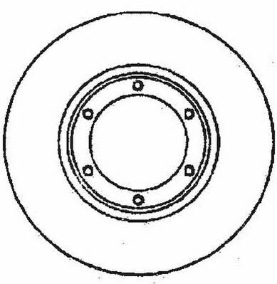 Jurid/Bendix 561416JC Rear brake disc, non-ventilated 561416JC