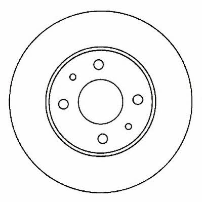 Jurid/Bendix 561516J Unventilated front brake disc 561516J