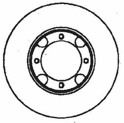 Jurid/Bendix 561521J Front brake disc ventilated 561521J