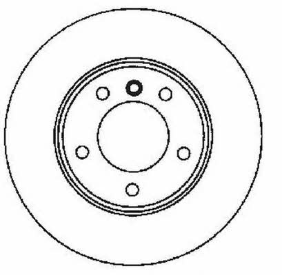 Jurid/Bendix 561524J Rear brake disc, non-ventilated 561524J