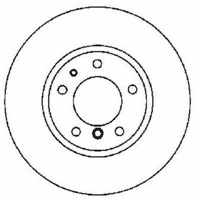 Jurid/Bendix 561554J Rear brake disc, non-ventilated 561554J