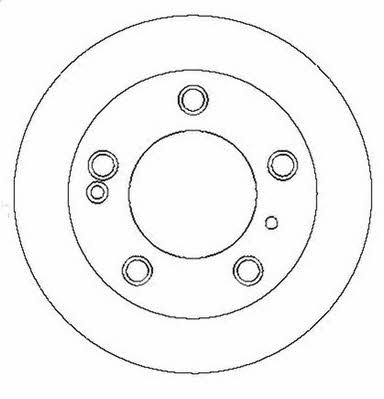 Jurid/Bendix 561556J Rear brake disc, non-ventilated 561556J