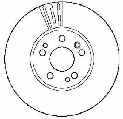 Jurid/Bendix 561573J Front brake disc ventilated 561573J