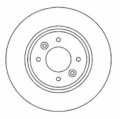 Jurid/Bendix 561617J Front brake disc ventilated 561617J