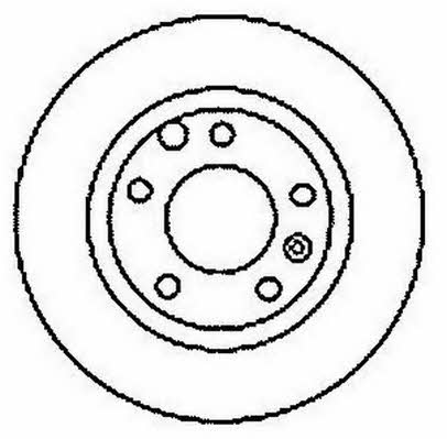 Jurid/Bendix 561627J Rear brake disc, non-ventilated 561627J