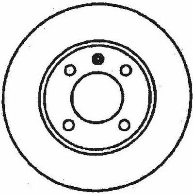 Jurid/Bendix 561628J Unventilated front brake disc 561628J