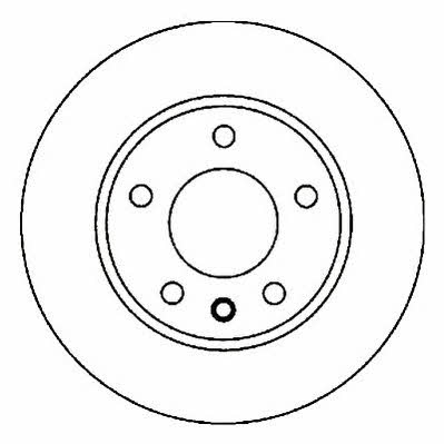 Jurid/Bendix 561669J Front brake disc ventilated 561669J