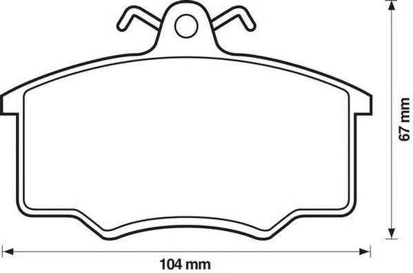 Jurid/Bendix 571375D Brake Pad Set, disc brake 571375D