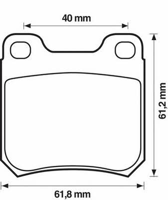 Jurid/Bendix 571390J Brake Pad Set, disc brake 571390J