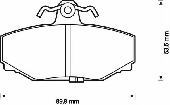 Jurid/Bendix 571418J Brake Pad Set, disc brake 571418J